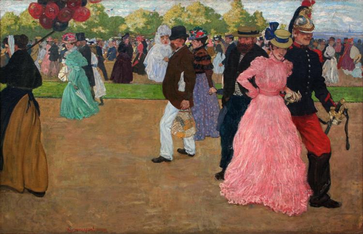 Henri Evenepoel Sunday Promenade at Saint-Cloud (nn02) oil painting picture